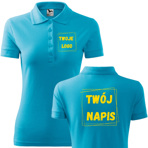 Koszulka Polo Damska z Własnym Nadrukiem PIQUE POLO210